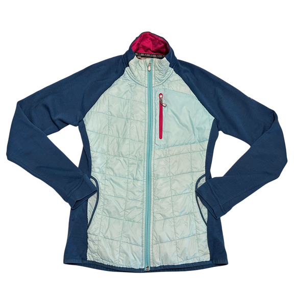 Smartwool Jackets & Blazers - Smartwool PhD Smartloft Divide Full Zip Jacket Womens S Merino Blend Teal *Holes